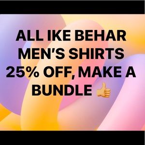 All Ike BEHAR Men’s Shirts 25% OFF!